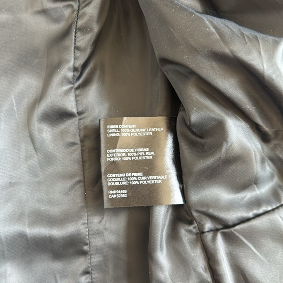 Buffalo David Bitton Blue Leather Jacket - Picture 5 of 9